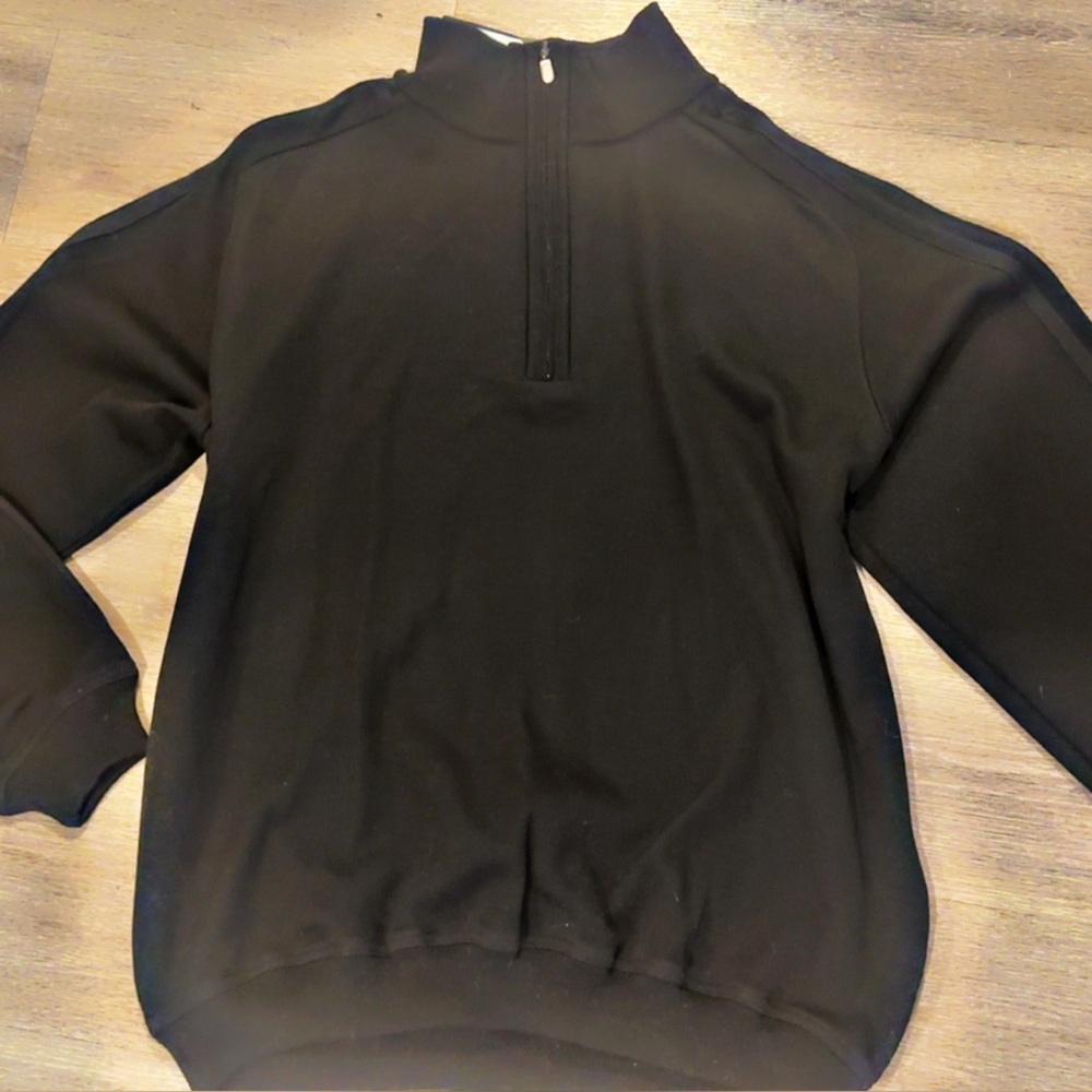 St. Croix Black quarter Zip-Up Sweater for Men